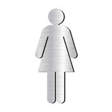 Placuta din aluminiu pentru wc femei